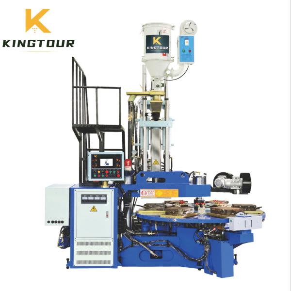 20 Stations Vertical Injection Machine Two Color PVC / TPR / TPU / TR Sole Injection Molding Machine