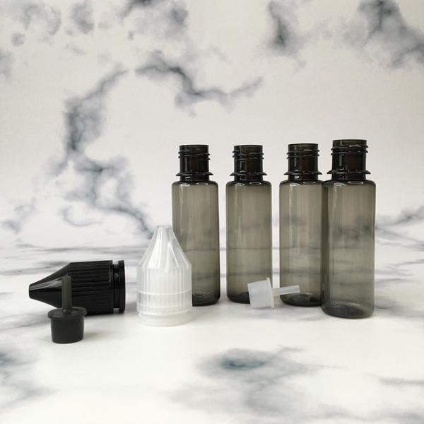 Transparent Childproof Screw Cap E liquid bottle with Custom Logo Printing