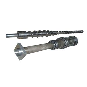China Extruder Single Screw Barrel Electroplate Injection For PVC Pet CPVC UPVC PMMA on sale