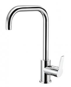 China Rotatable Deck Mounted Kitchen Mixer Taps Single Hole Single Handle Kitchen Faucet on sale