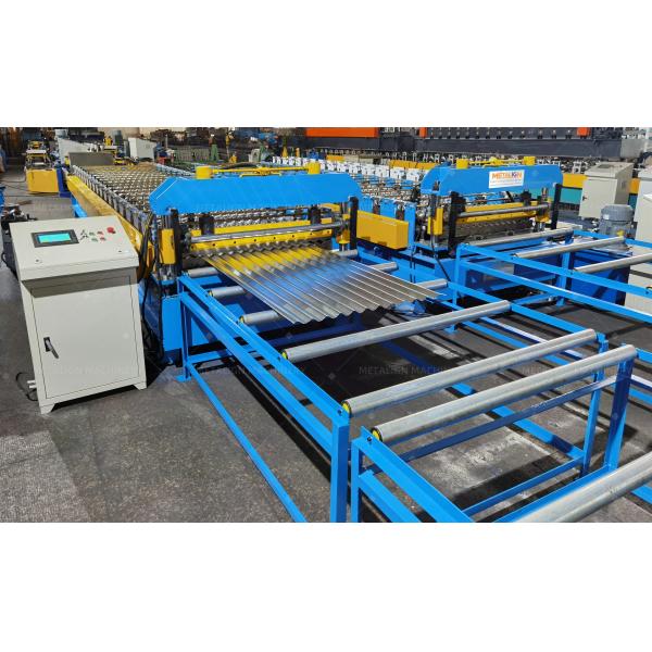 High-Strength Floor Deck Roll Forming Machine With 18 Forming Stations And Wall Panel Frame