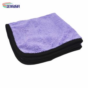 Buy cheap Microfiber Reusable Cleaning Cloth 400GSM Medium Size 40X40CM Purple from wholesalers