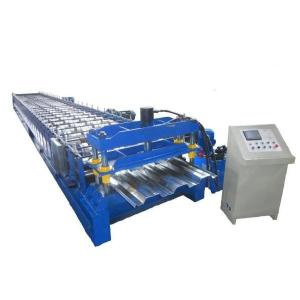 Wholesale 0.6-1.5mm Steel Ribbed Panel Floor Decking Cold Roll Forming Machine Equipment from china suppliers