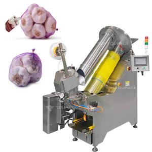Wholesale Automatic Walnut Net Bag Clipping Packing Machine Garlic Mesh Bag Packing Machinery from china suppliers