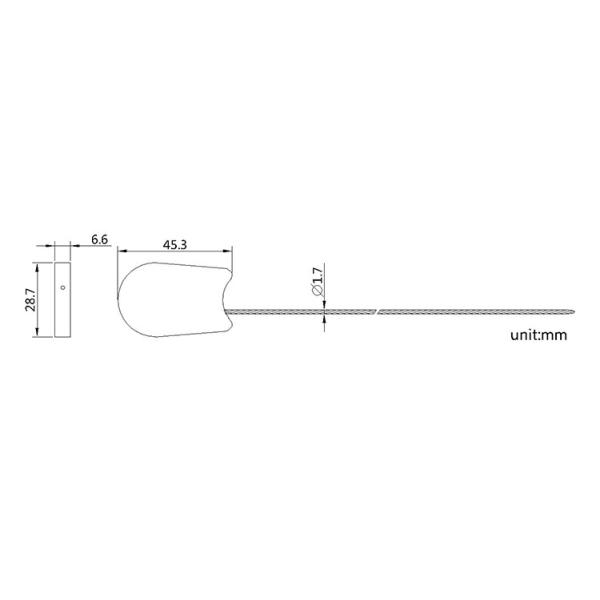 One-time Use Plastic Security Container Bolt Cable Seal