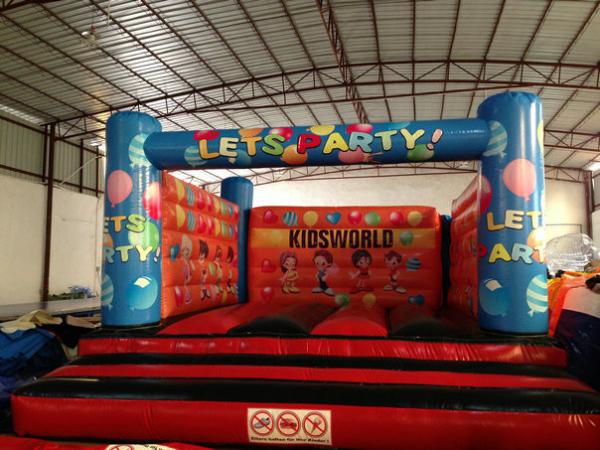 Quality Simple Kids Inflatable Bounce House For 5-6 Children Outside Inflatable Balloon Painting Jump House for sale