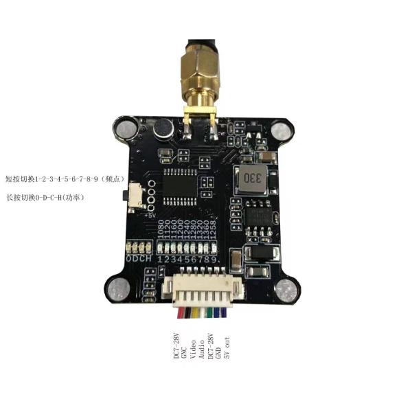 10~20km 1.2GHz 1W FPV VTX 8 Channels Drone Video Transmitter Module