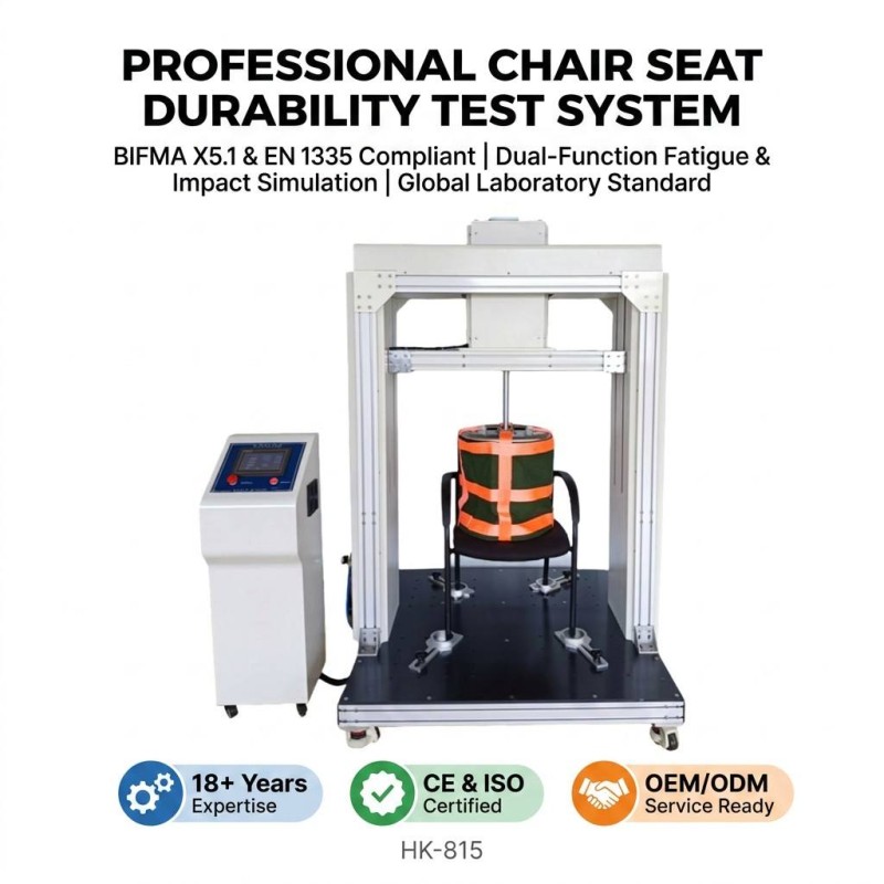 Office Chair Seat Drop Impact Fatigue Tester Cyclic Pounding Durability Testing Machine Comply With BIFMA EN Standard