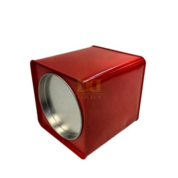 DADI Spices Herbs Square Tea Tin Box, Rust Resistant Leak-proof Tea Tin Canisters