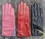 Leather Womens Waterproof Gloves , Sheepskin Womens Leather Dress Gloves