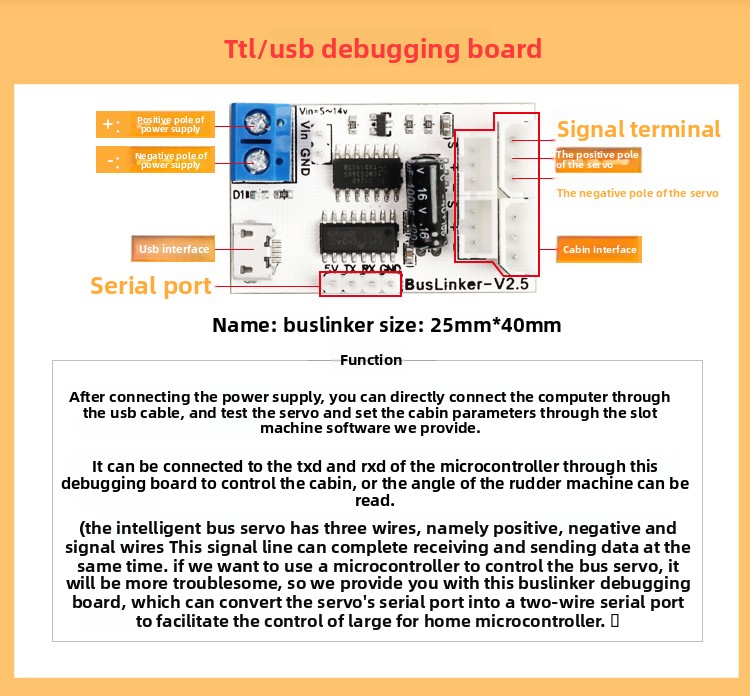 20KG High Precision Dual Axis Robot Servo Smart Bus Servo High Torque Feedback Metal Serial Port Drone Racing Drones Accessories
