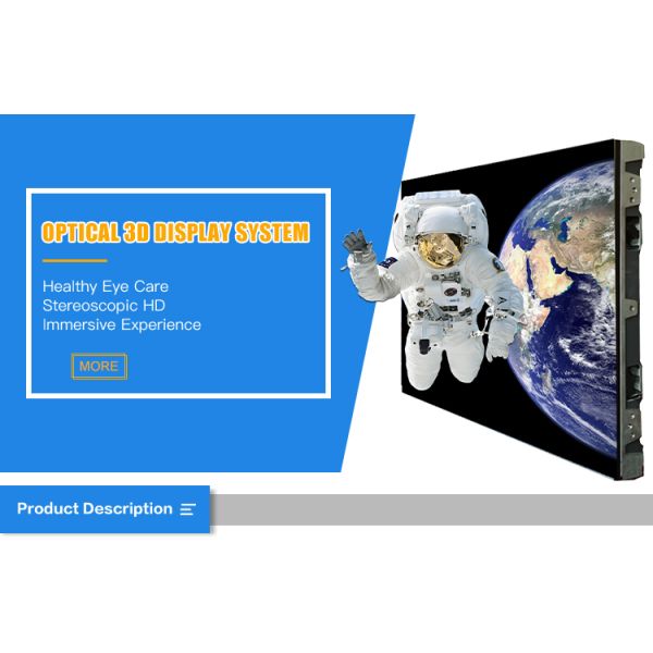 Indoor Polarized Optical Indoor 3D Video Advertising Screen Immersive 3D Display Screen