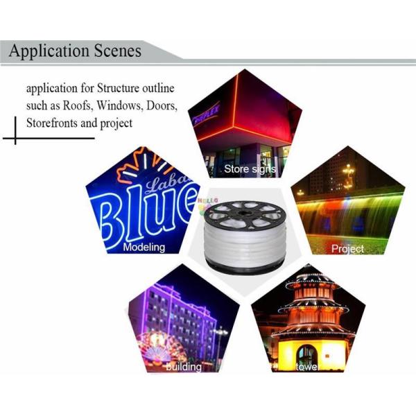 Decorative Waterproof Mini LED Neon Flex Color Jacket Strip Lights 12V Input