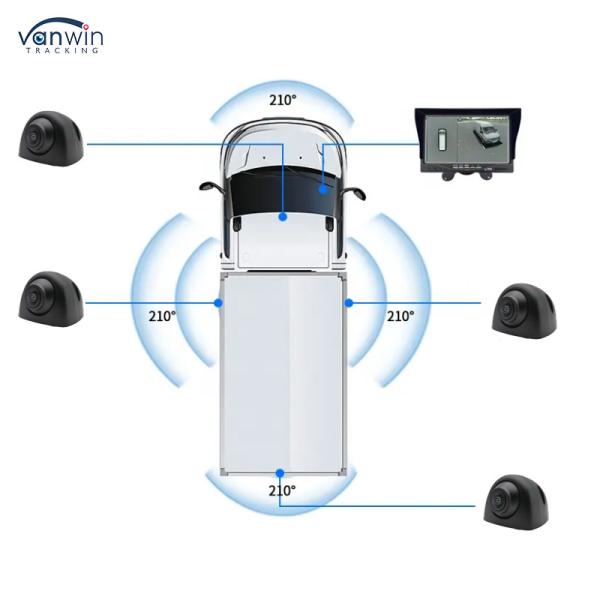 360 Degree Panoramic Camera 4 Channel HD Car 3D Bird View AVM Camera Fit For Car Camera Vehicle