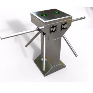 Passage Width 550mm RS485 Pedestrian Security Turnstile Gate AC220V 50HZ