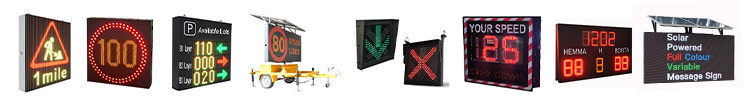 City Roadside Variable Message Sign with 250-300m Viewing Distance >120Hz Refresh Rate and 100,000 Hours Life Span VMS LED Display