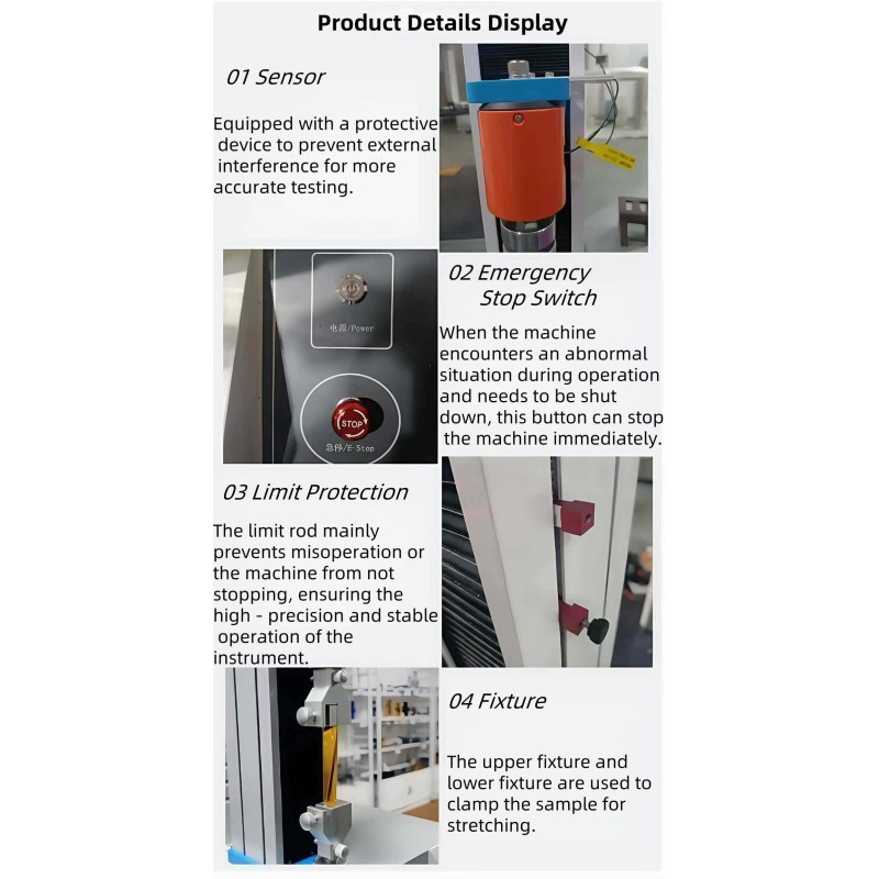 Computerized Single Column Universal Tester High Precision Tensile Strength Machine for Wire and Cable Industry