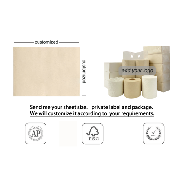 YASHI Paper Custom Logo Bulk Unbleached Pocket Tissue