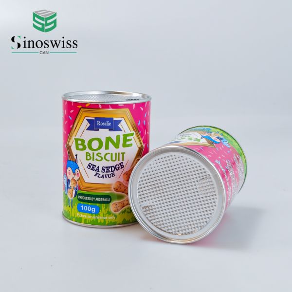 Custom Printed Food Paper Canister Packaging Eco Friendly Paper Can Packaging