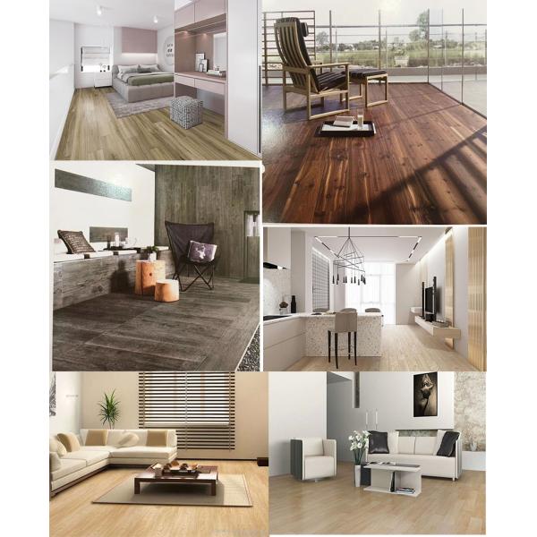 Waterproof Stone Virgin Plastic Tile Deep Embossed SPC Vinyl Flooring Plank with Click