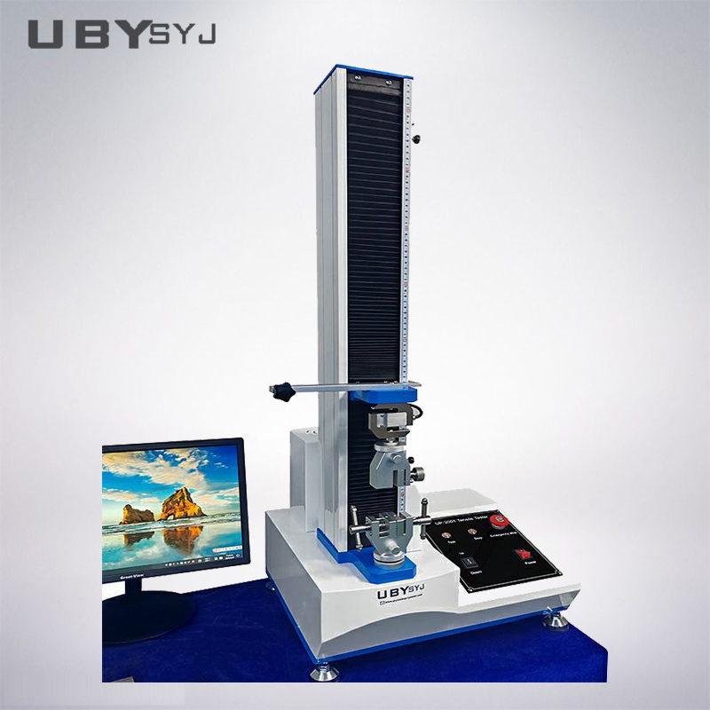UP-2001 5KN Single Column Computer Control Tensile Tester for Plastic Rubber Peel Tensile Test
