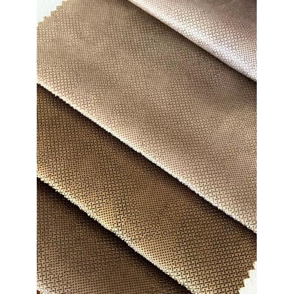 Embossed Holland Velvet Fabric Chenille Shrink Resistant For Wildely Use