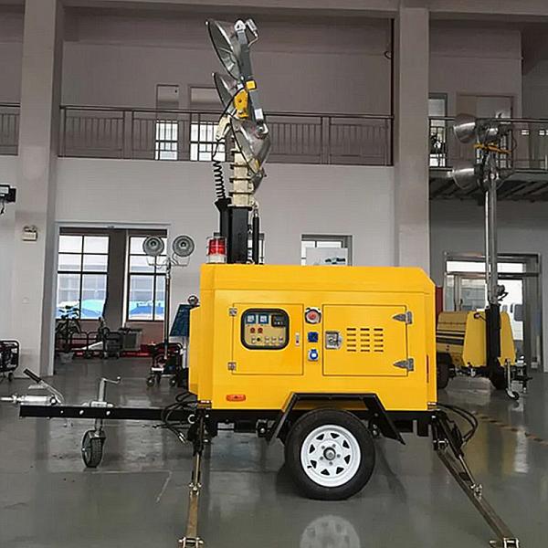 Diesel Generator Light Tower Rated Voltage 220V Towable Light Tower Mobile Lighting Tower
