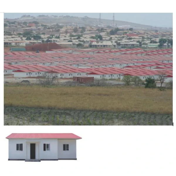 Prefab Steel Structure House with Galvanized Surface Treatment Customizable Size and EPS Sandwich Panel