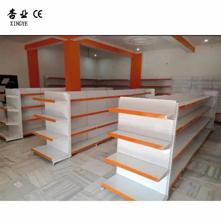 Factory Custom Size Color Q235 Steel Supermarket Gondola Unit