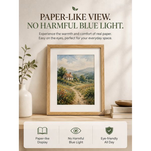 13.3" Modular Color E-Paper Frame Battery Powered Smart E-Ink Picture Frame Cloud CMS Digital Signage Display APP