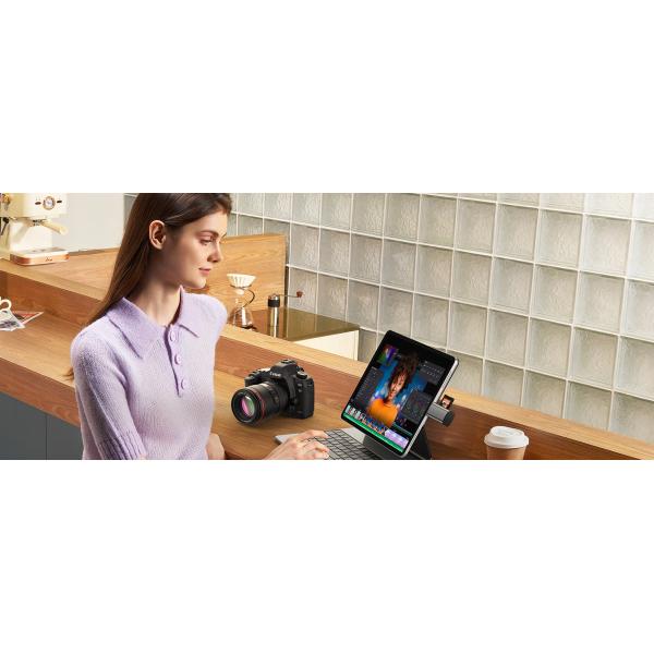 USBC Compact Flash Card Reader Oxidation Grey USB C To SD Card