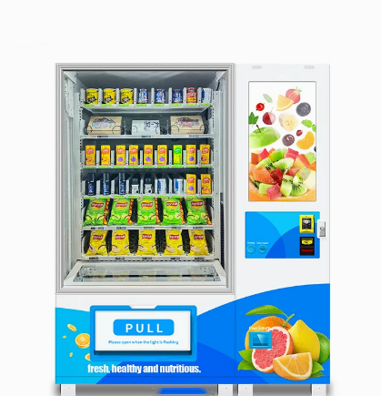 CE Self Service Elevator Vending Machine For Drinks And Snacks Fruit Juice