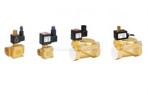 Wholesale Directly Acting 2 Way Pneumatic Solenoid Valve , 15 mm Water Brass Valve from china suppliers