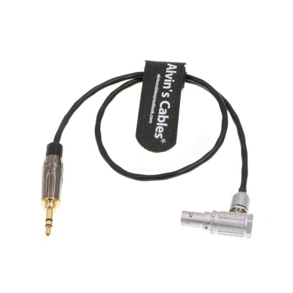 Red Komodo Timecode Cable Tentacle Sync 3.5mm TRS To EXT 9 Pin Male Right Angle