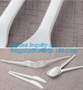 Wholesale Food Grade Hottest Chinese Supplier Stocked Biodegradable Corn Starch Soup Spoon,biodegradable baby products cutlery wal from china suppliers