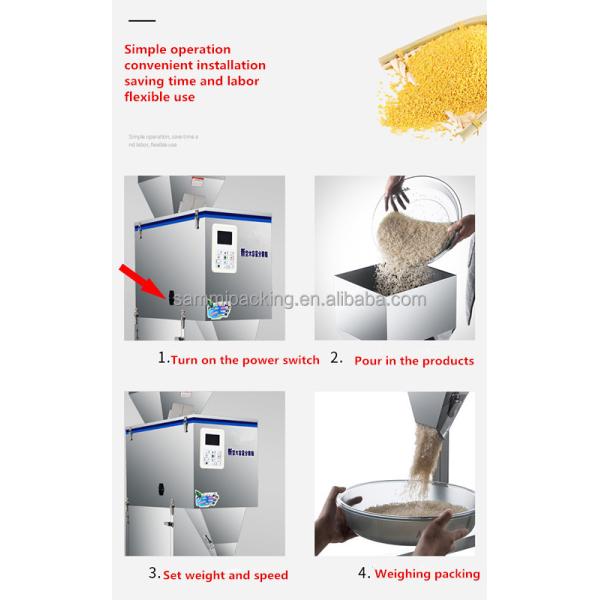 Small Semi Automatic Tabletop Electric Digital Control Spice Tea Coffee Particle Granule Weighting Filling Machine Filler