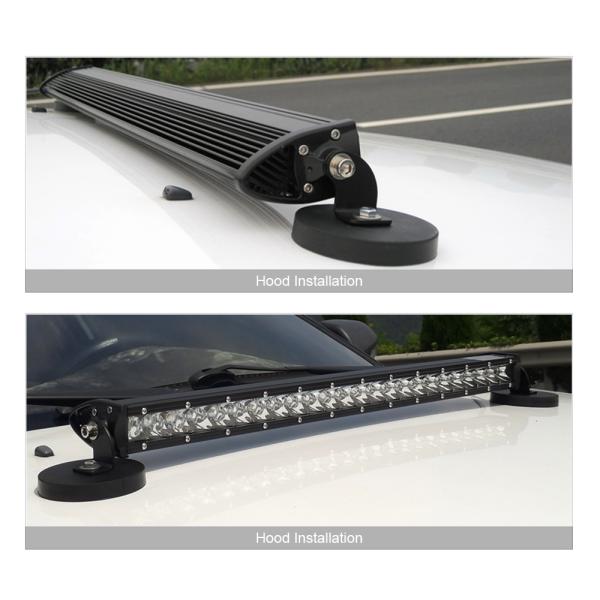 3D 120W 150W 180W 240W Super Slim Single Row Curved Led Light Bar Combo Beams For 4x4 Offroad SUV 4WD ATV Driving Work L
