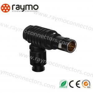 Wholesale Right Angle 0B FHG Plastic Push Pull Connectors Black Chrome Plated from china suppliers