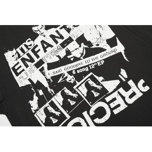 Factory Customized Cotton/Polyester 280g Washed Blank Vintage Breathable Rock Long Sleeve T-shirt Oversized Fit