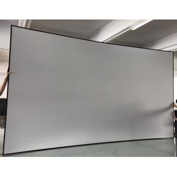 4K Curved Fixed Frame Screen Wall Mount Curved Home Cinema Screen Customized