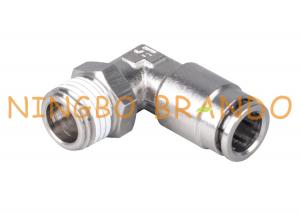 China Brass Pneumatic Push Fit Connector Male Elbow Swivel 1/8'' 1/4'' 6mm 8mm on sale