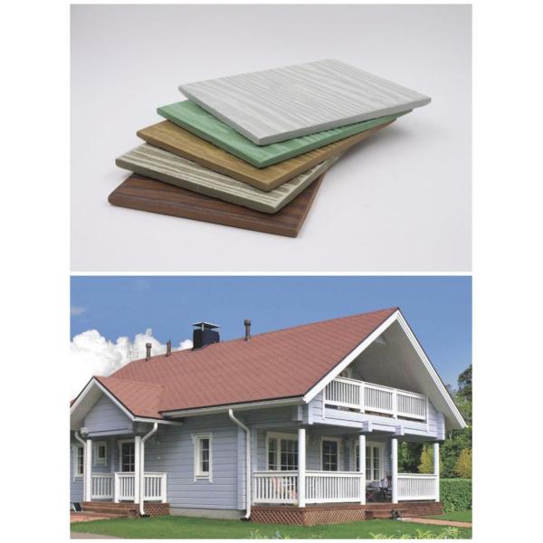 Wooden Grain Texture Sheet Cladding For External Walls , Fiber Cement Decoration Board