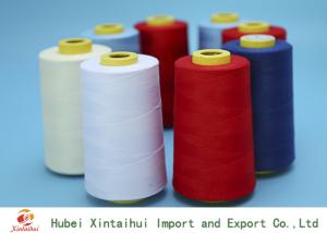 42s/2 Dyeing Polyester Sewing Yarn , Colored High Tenacity Polyester Yarn 