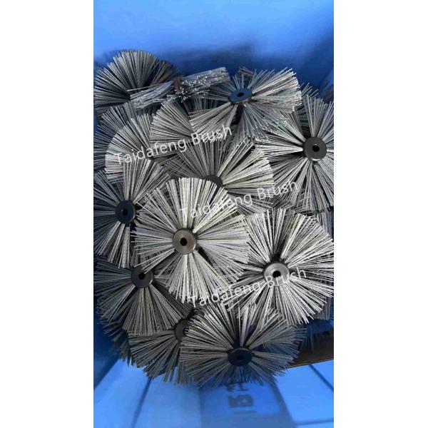 High Performance Nylon Carbon Abrasive Brush For Pipe Maintenance 32 - 300mm Diameter