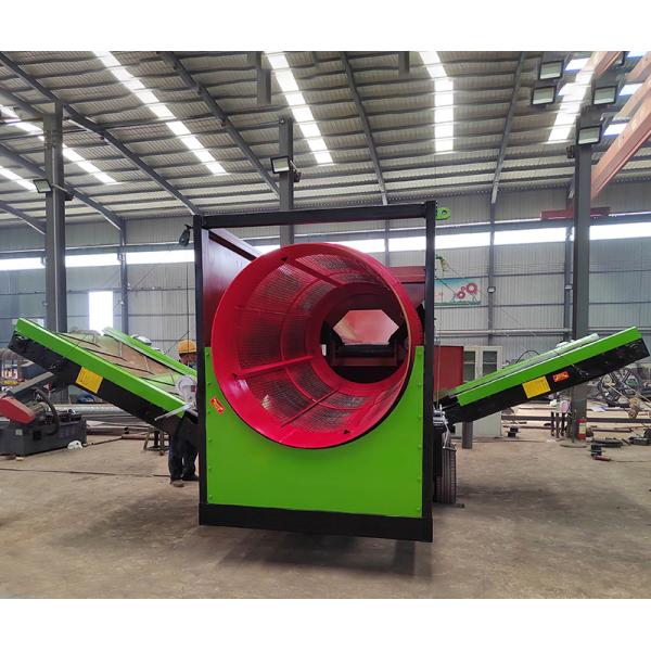 Carbon Steel Sand Gravel Mobile Trommel Rotary Drum Screening Machine from China direct manufacturer