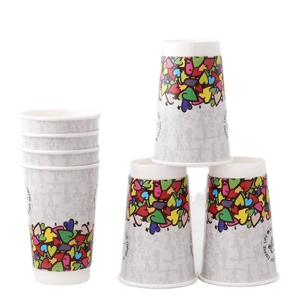 Custom Aluminium foil Single Wall Paper Cups for hot tea