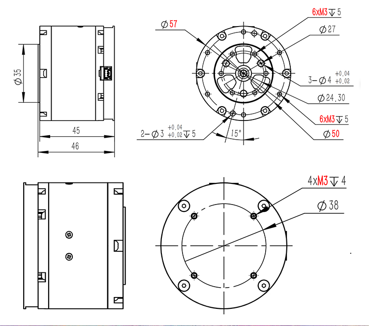 Foxtechrobot Wholesale High Quality Robot Stepper Motor Complete Inspection Arm Actuator OEM Joint Module