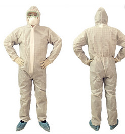 Buy cheap Microporous Disposable Coverall Suit Disposable Protective Gowns Breathable from wholesalers