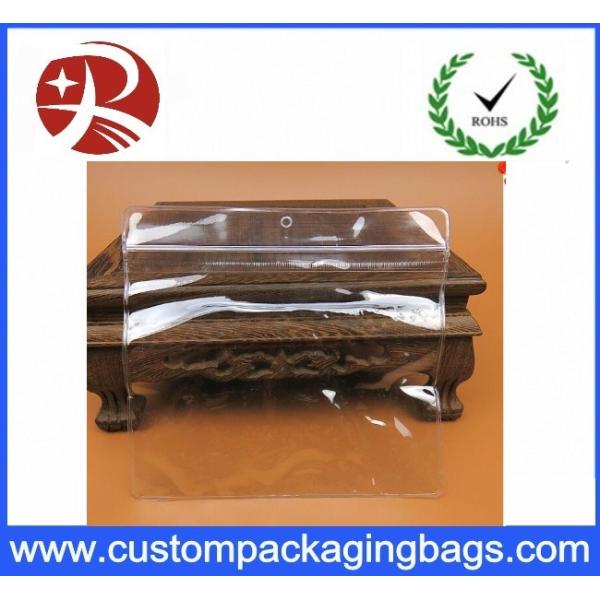 Customized Plastic Transparent Pvc Bag For Small Jewelry , 5*7cm