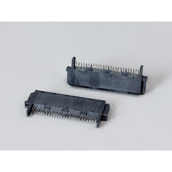 SAS 68-Pin Female Solder-Type Connector 180° | 30U" Gold Electronic Signal Terminal for Wire, Cable, Automotive, Server & PCB Transmission